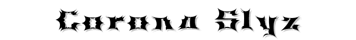 Corona s?lyz font
